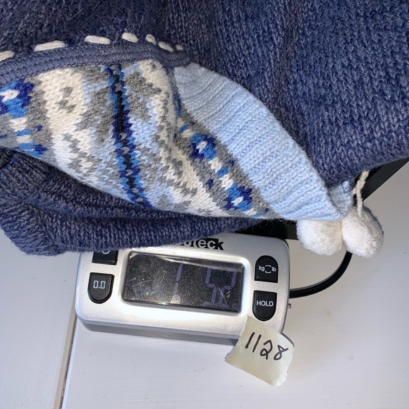 Vintage Ugly Christmas Sweater Mittens Cardigan - Picture 5 of 13